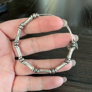 Alex and Ani Vintage Silver bamboo bracelet